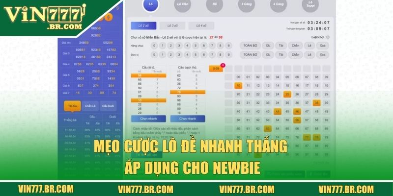 Lô Đề Vin777 - Trải Nghiệm Cược Đề Với Các Con Lô May Mắn 3 Mẹo cược lô đề nhanh thắng áp dụng cho newbie
