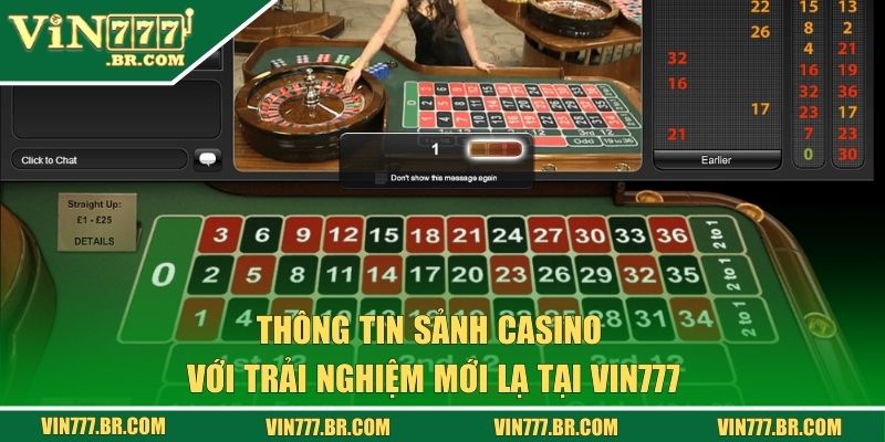 Casino Vin777 Với Vô Vàn Game Cược Online Cực Hot 1 Thông tin sảnh casino với trải nghiệm mới lạ tại Vin777